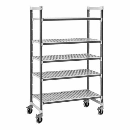 CAMBRO EXMU213670V5480 Camshelving Elements XTRA Vented 5-Shelf Mobile Unit - 21'' x 36'' x 70'' 214XM21360V5